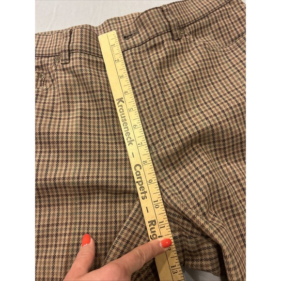 Vintage‎ Lauren Ralph Lauren Houndstooth Jeans 14 Straight Leg Old Money Classic - Picture 10 of 12